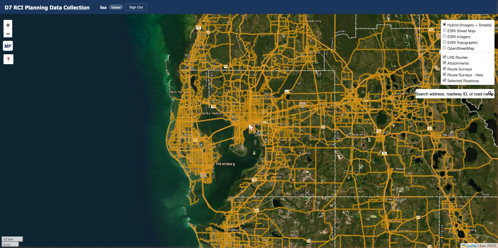 Map controls and basemap switcher